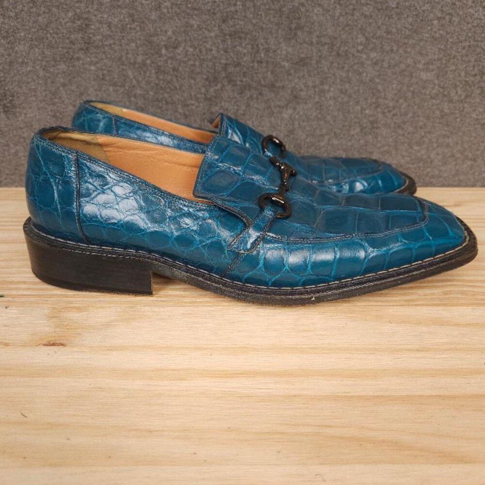 Millennium by Mauri Men's Alligator Loafers Shoes 11 M Italy